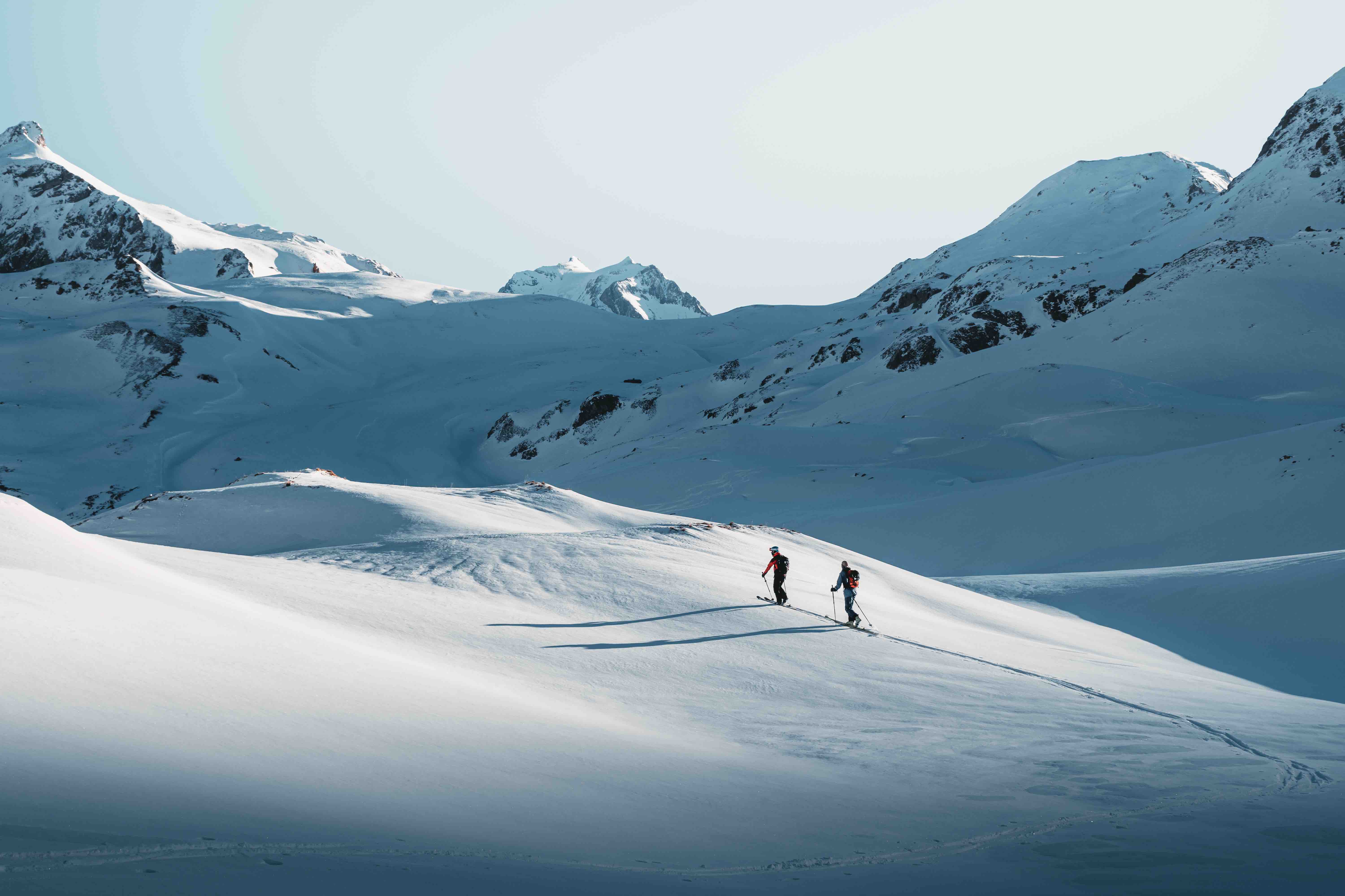 Courchevel landscape in winter